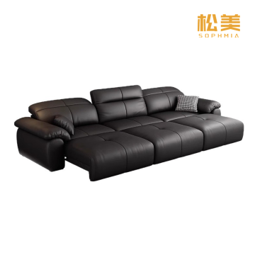 uxury Modular Leather Recliner Sofa