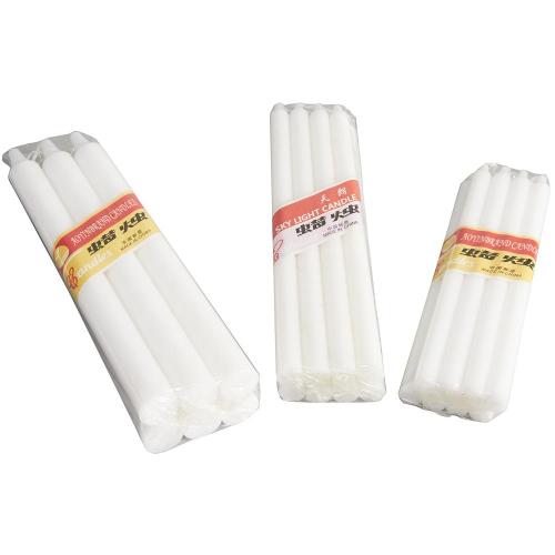 Paraffin wax white candle velas bougie