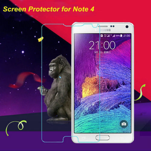 HUYSHE anti-scratch screen protector factory 9h 0.3mm premium tempered glass screen protector for samsung galaxy note 4