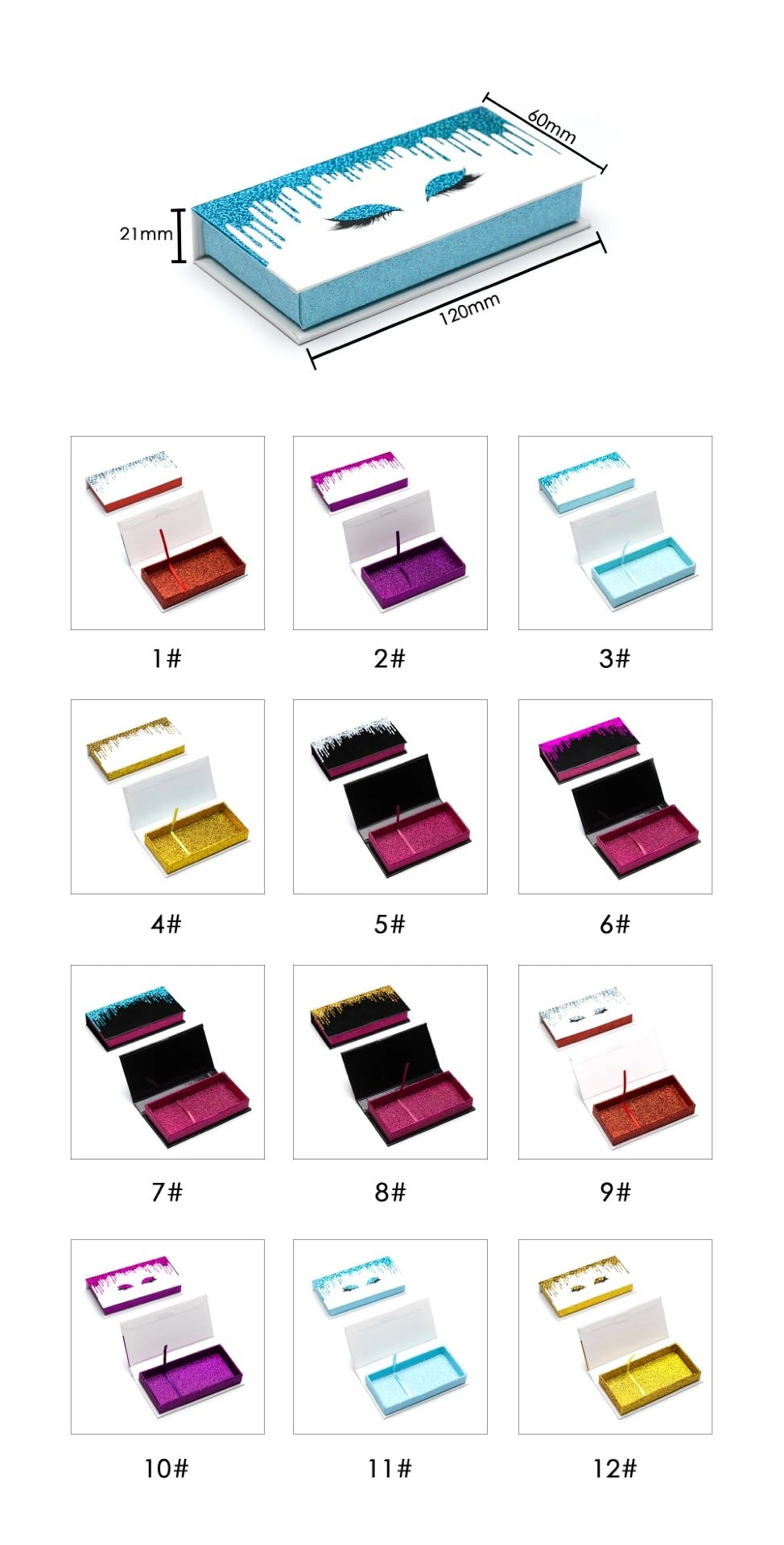 Wholesale Custom Logo Packing Box 3D 5D 25mm Strip False Lash Real Mink Fur Luxury Eyelashes