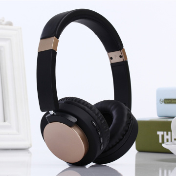FM Receiver Metal Headband Headphones Bluetooth