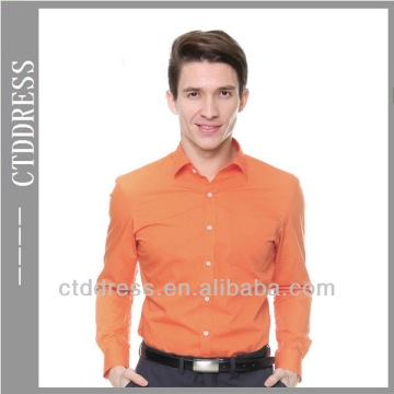 Lucky orange in new year slim fitting style fashion mens wear 100% cotton mens designer clothes shirts