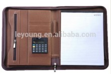 Brown A4 PU Leather Manual Folder