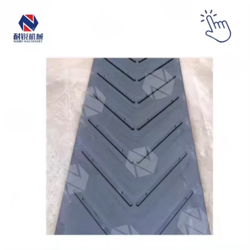 Circular Ribbed Cleated Rubber Conveyor Belts for Coal - EP300, EP350, EP800 Cotton Rubber Grid Conveyor Belts