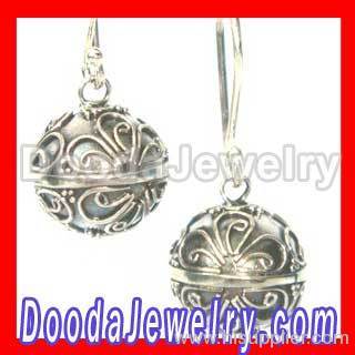 Handcrafted Bali 925 Sterling Silver Harmony Ball Earrings 