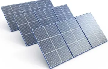Crystalline PV solar modules for solar energy system