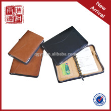 business zipper pocket organizer notebook