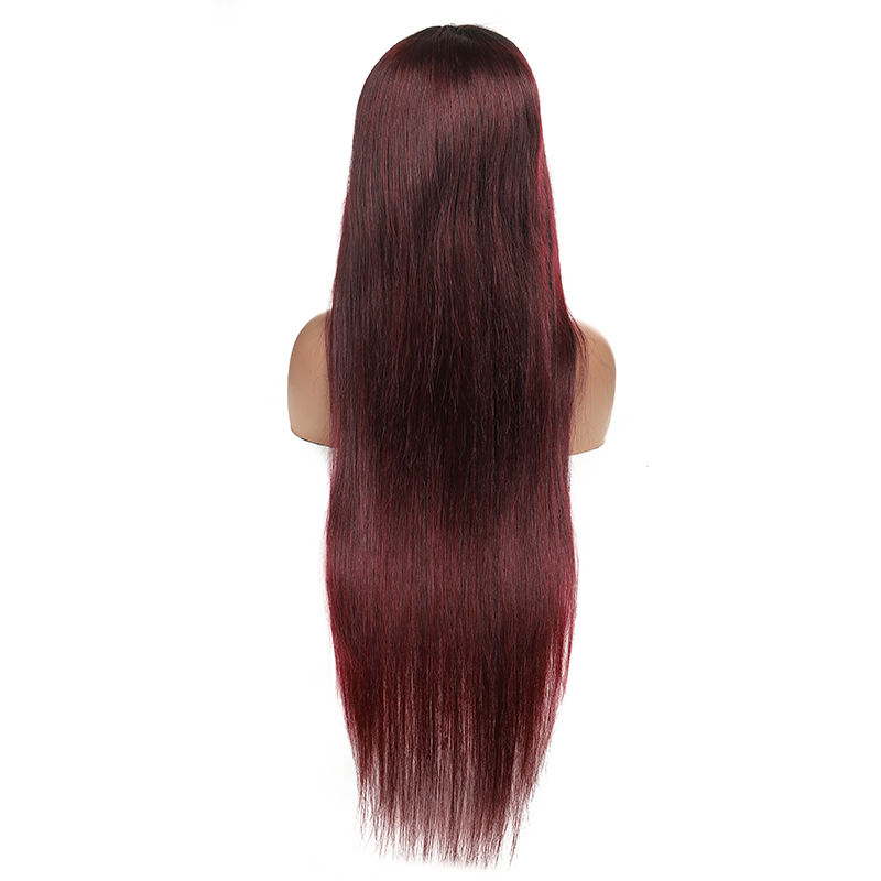 Y F Brazilian Virginia Human Hair Wigs,Straight Human Hair Lace Closure And Frontal Wigs With Baby Hair For Black Women