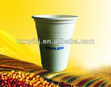 Dispoable Biodegradable printing logo corn starch cups