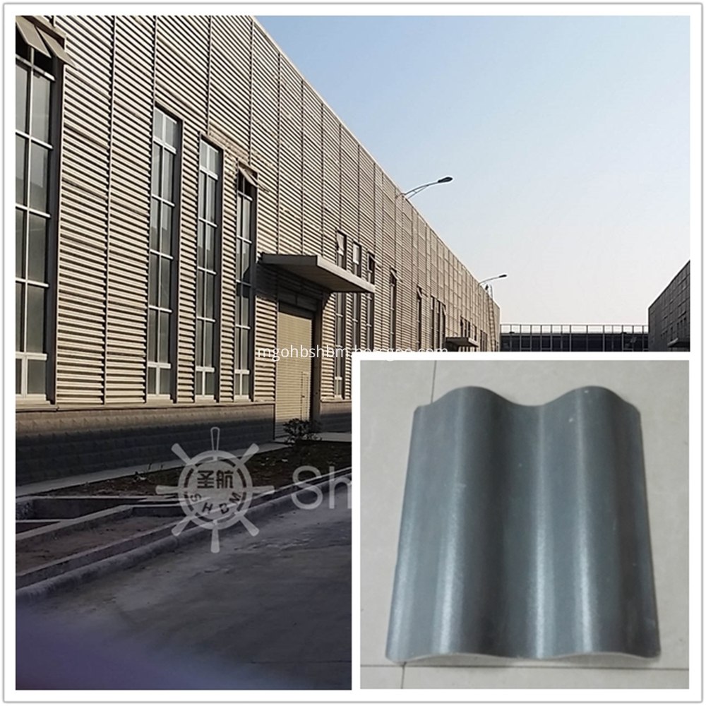 Fire Prevention Magnesium Oxide Gray Roofing Sheet