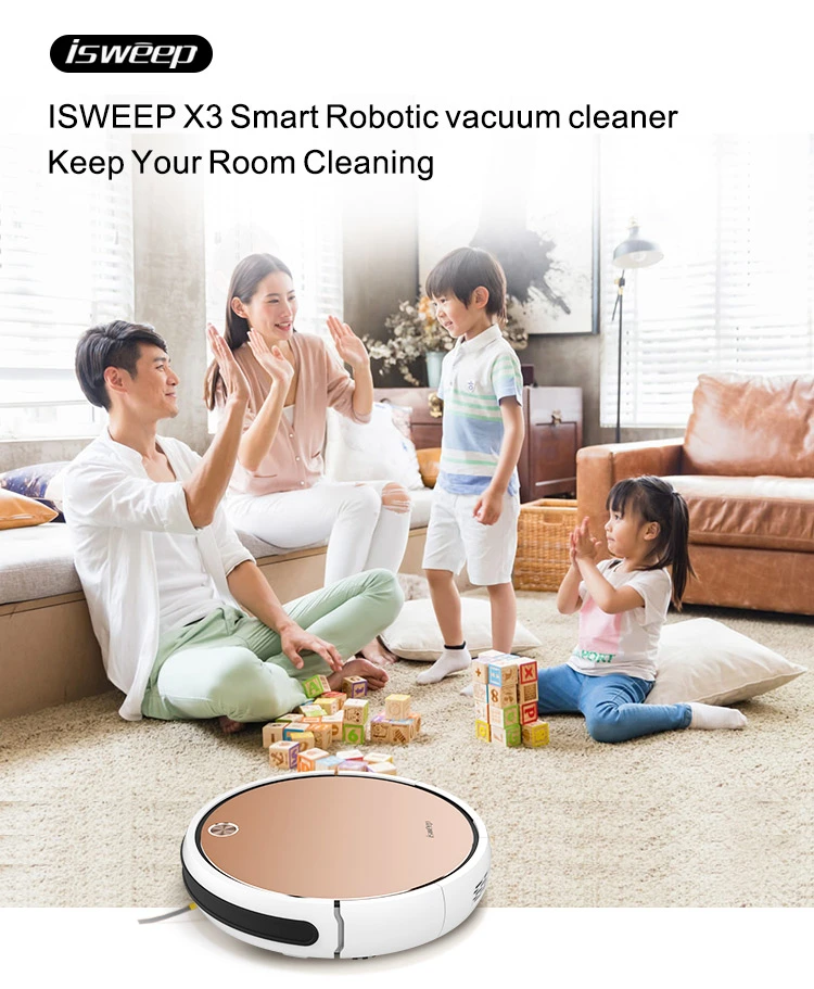 3 in 1 Anti-Drop Anti-Fall Robotic Vacuum Cleaner with Dry & Wet Function