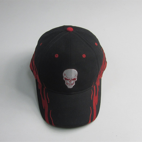 Hot Sale Flaming Embroidery Sport Cap