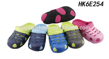 Fancy EVA Garden Clogs Shoes Simple Design Colorful Kids Clogs