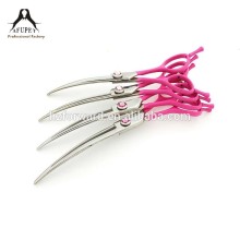 High quality pet grooming barber scissor curved scissor
