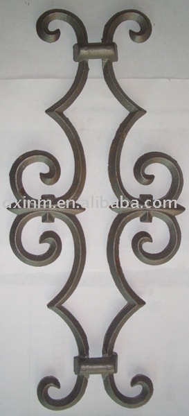 Cast iron gate ornaments