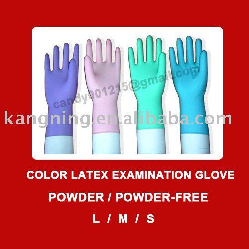 COLOR LATEX EXAM GLOVE - STERILE/UN-STERILE