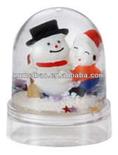 cheap paper weight,paper weight wholesale,clear acrylic liquid paper weight With Fancy Poly-Figurine,best for Christmas