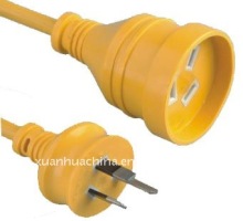 SAA rubber extension lead