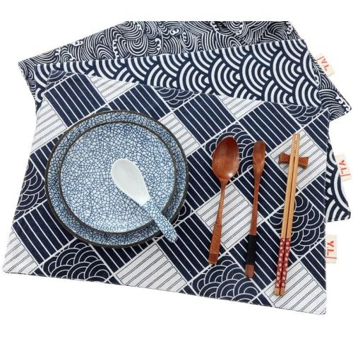 Set de table en tissu de style japonais moderne