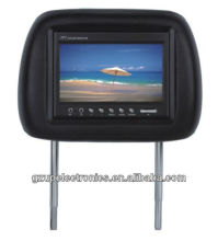 Best Selling!!! 7 inch headrest TFT LCD monitor with pillow wireless IR