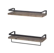 Bathroom Wood Wall Shelves