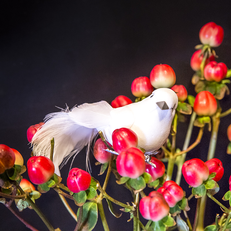 Décoration oiseau rouge-gorge