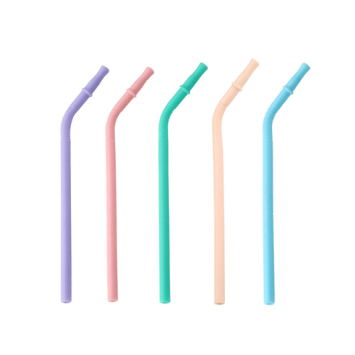 Reusable Silicone Straws Kids Minum Straws