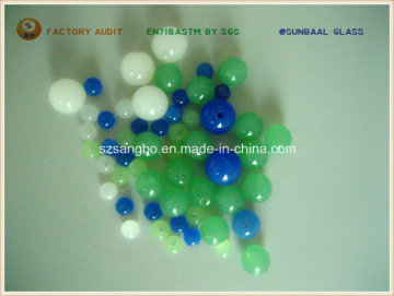 Frosted Colour Glass Bead (S007)