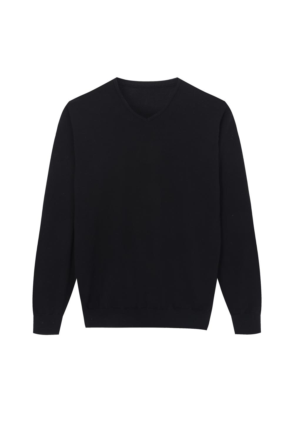 Men's Knitted Organic Cotton Crew-Neck Pullover