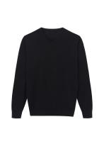 Men's Knitted Organic Cotton Crew-Neck Pullover