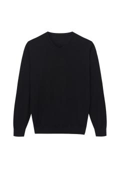 Men's Knitted Organic Cotton Crew-Neck Pullover