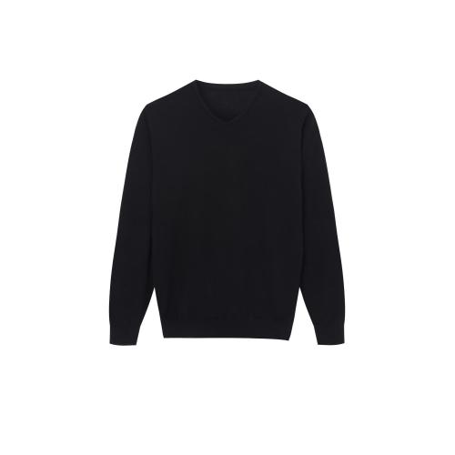 Men's Knitted Organic Cotton Crew-Neck Pullover