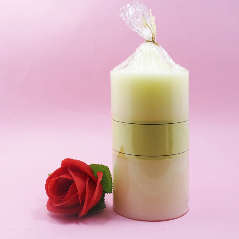 China Factory Cheap Price Color 100% Paraffin Wax Wedding Gifts Pillar Candle