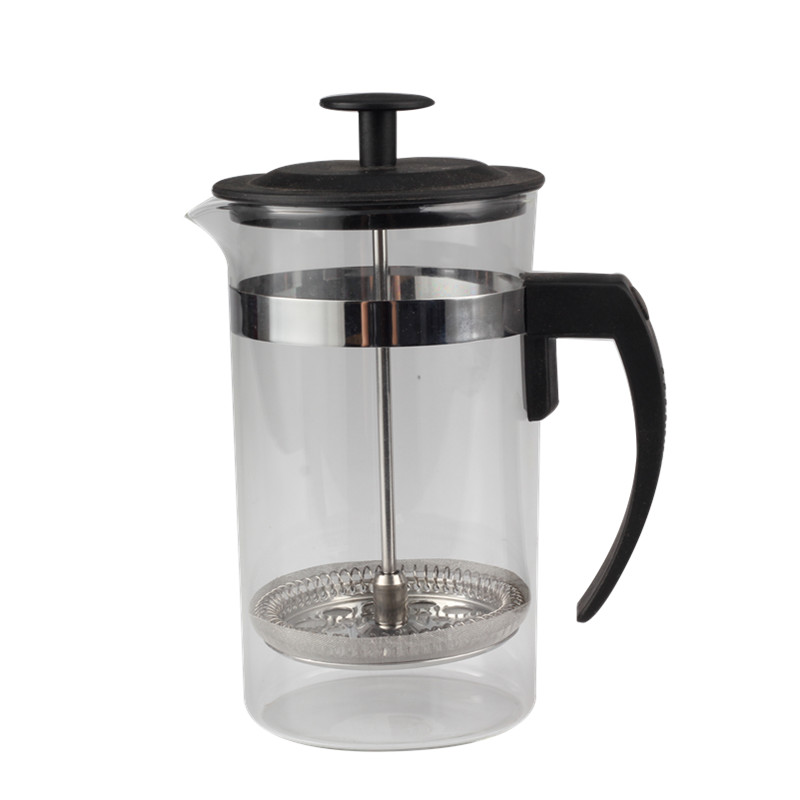 Heat Resistant Handle Of Glass French Press