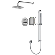 Copper Shower Systems With Rain Shower And Handheld