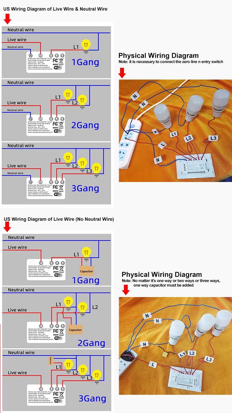 Smart Button Power Touch Timer Switch