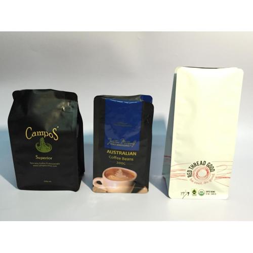 Sachet de café avec valve de dégazage