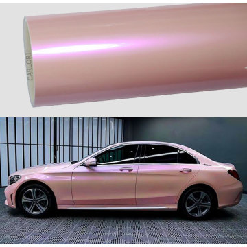 chameleon gloss pink car wrap