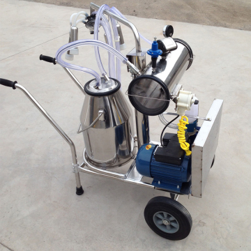 Movable milking machine for dairy cows