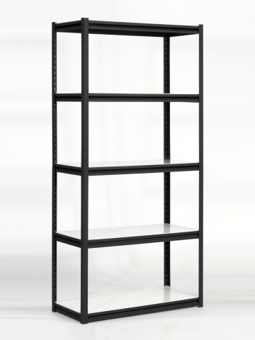 Commercial Metal Storage Shelving Black Metal Racks