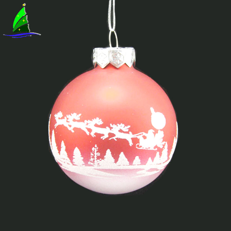 Artdragon Factory direct adornos de navidad small red glass ball sphere christmas ornaments bulk