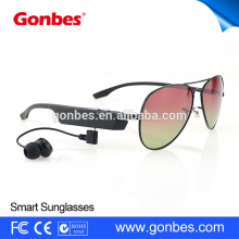 Hot sale New design wireless mp3 bluetooth headset sunglasses
