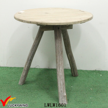 Knock Down Round Rustic Vintage Designs de table en bois