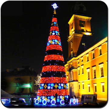 Decorative Christmas tree outdoor tree topper