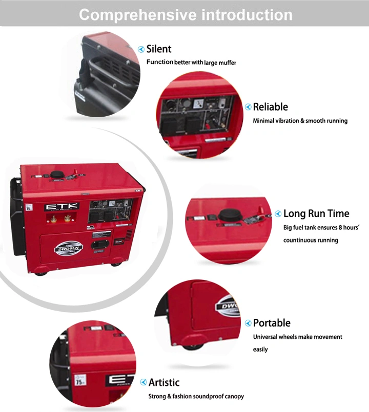 4.6kw/50Hz Silent Diesel Welder Generator Set