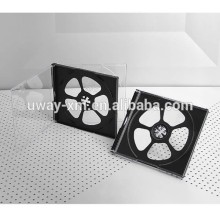 PS 10.4mm black multiply CD case/CD box for 4 discs