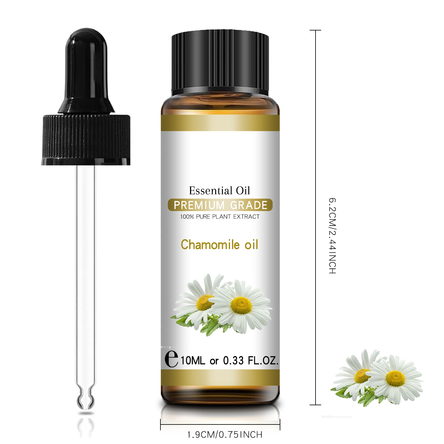 Huile de fleurs essentielles à la camomile naturelle biologique pour le diffuseur d&#39;aromathérapie I chamaemelum nobile cutané