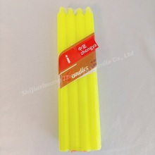 Paraffin wax stick bright yellow color vigil candles