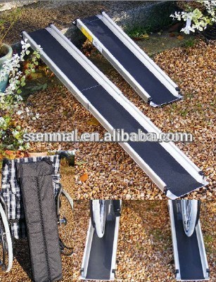 Aluminium telescopic wheelchair 2 parts ramps