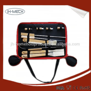 Hot sell wooden bbq tool bbq tools set